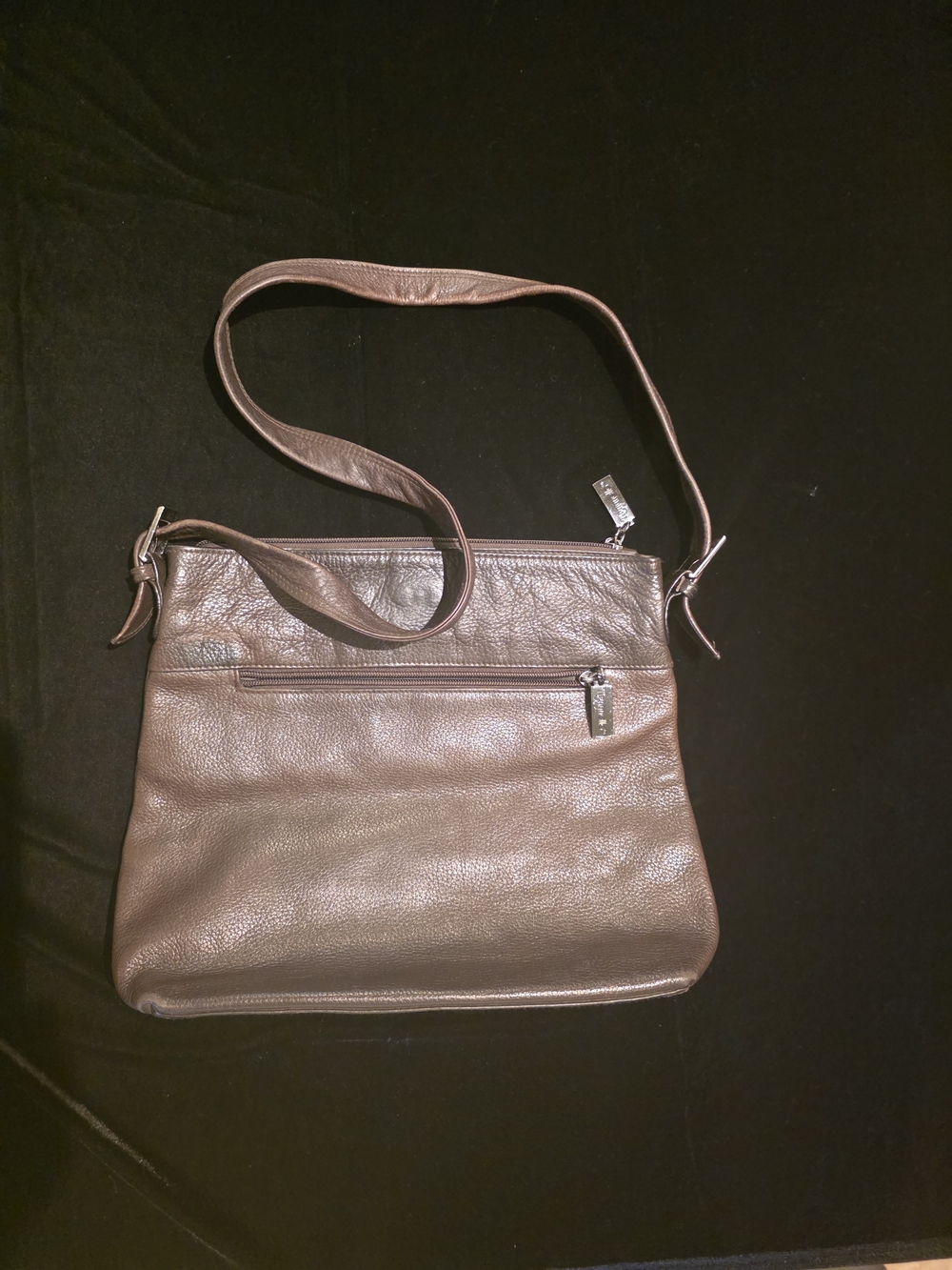 Leather Crossbody Bag in Brown